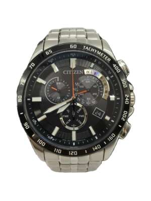CITIZEN Eco-Drive ブラック 時計 Citizen Eco Drive Titanium Chronograph Sapphire WR 100m Mens