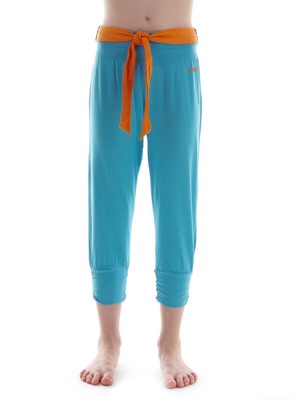 CMP Hose Freizeithose Sommerhose blau Gürtel Stretch weit lässig