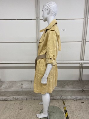 Pre-owned Club Monaco Adjustable Sleeve Soft Trench Women's Size Xs Chamomile In Yellow