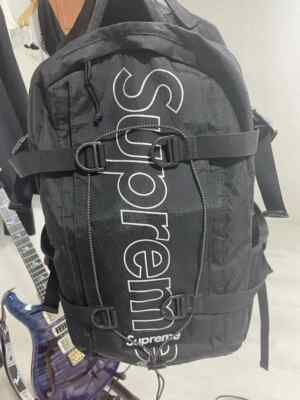Supreme 18fw backpack black | eBay