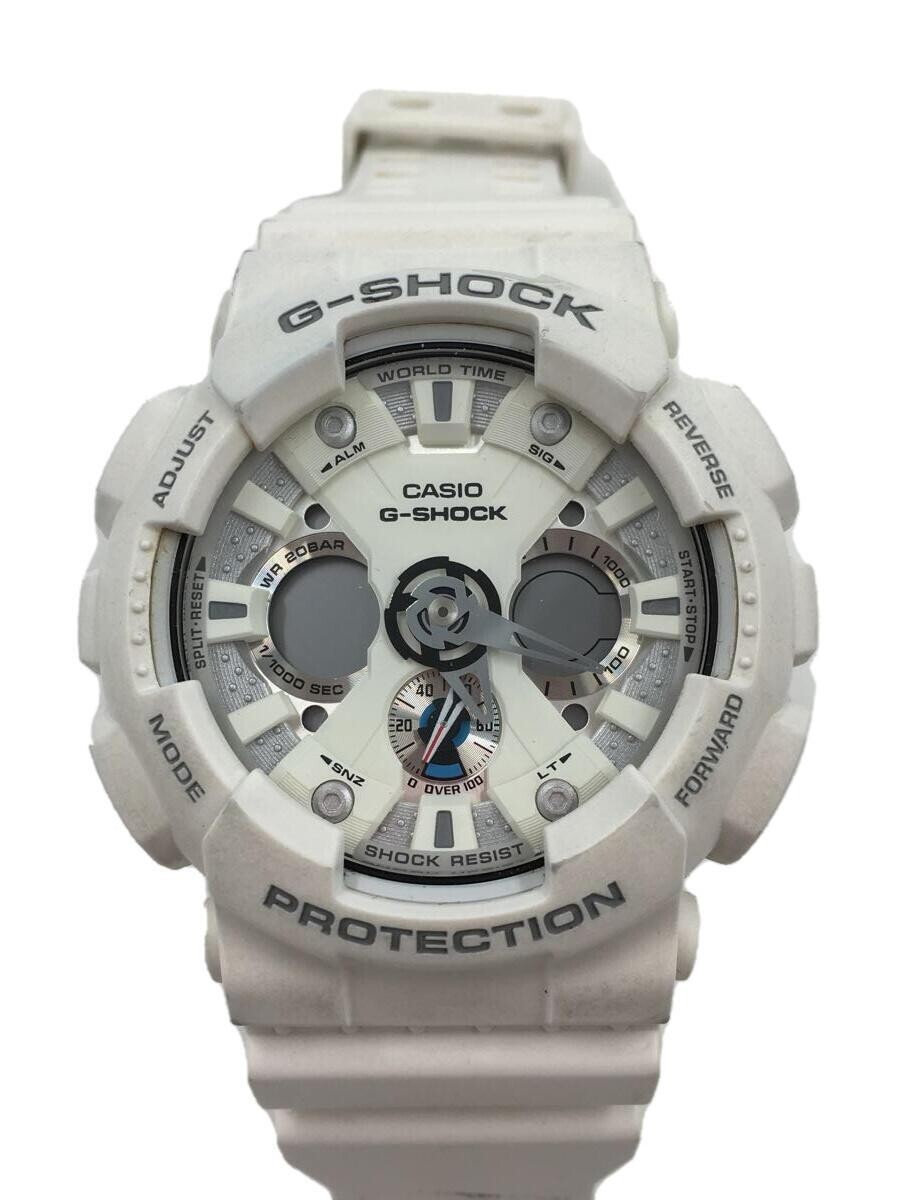 CASIO G-SHOCK GA-120A-7AJF ホワイト CASIO G-SHOCK GA-120A-7A Analog-Digital White 200M Watch | eBay