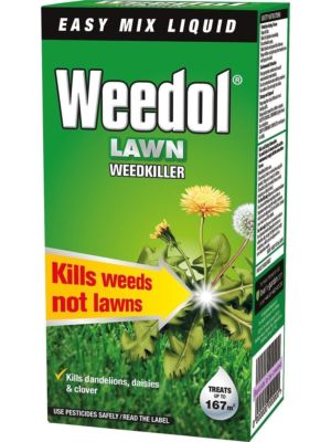 Weedol Liquid Concentrate Garden Lawn Weedkiller 250ml Kills Weeds Not Lawn