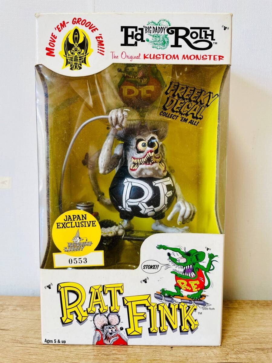 RAT FINK フィギュア Ed Rothグリーン Green Rat Fink Ed! Big Daddy Roth RF Action Figure 4