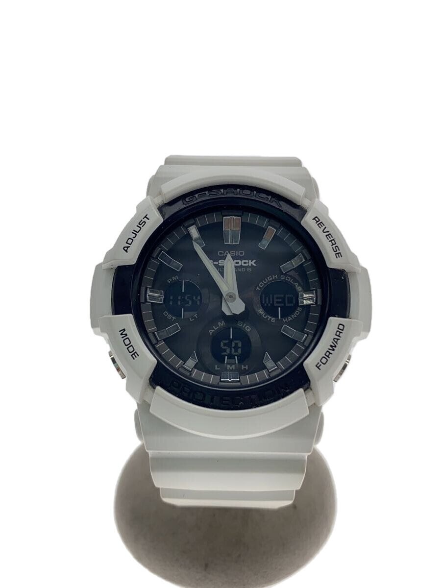 CASIO G-SHOCK GAW-100B-7AJF Black/White Resin Tough Solar