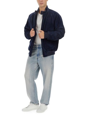 Pre-owned Baracuta Ribbed Jacket In Blue