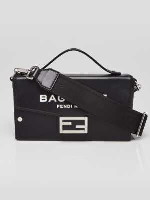 FENDI THE BAGUETTE ブラック Fendi Baguette Chain midi Nappa Leather Bag, Black | Costco