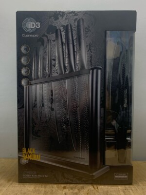Cuisine::Pro Black Samurai iD3 7pc Gozen Knife Block Set (E10036075)