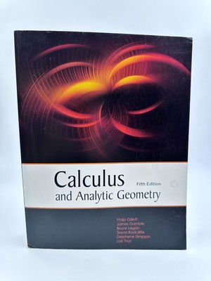 Calculus and Analytic Geometry Textbook by Gillett, Philip Paperback 