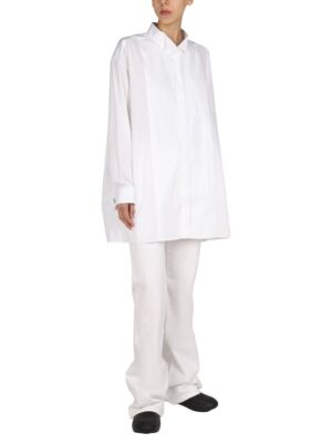 Pre-owned Raf Simons Logo Patch Shirt In White