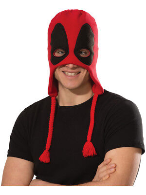 Adults Deadpool Anti Hero Winter Fleece Toque Hat Costumes Accessory