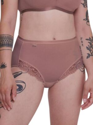Sloggi Maxi Briefs Romance Lightweight High Waist Stretch Knickers Lingerie
