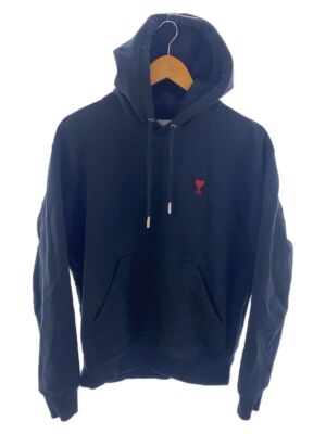 AMI Alexandre Mattiussi Hoodie S Cotton Black BFUSW235.730