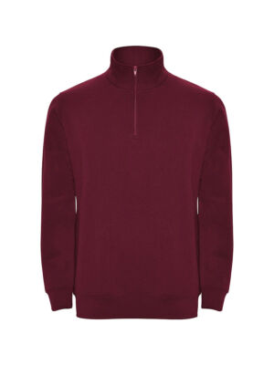 Herren Sweatpulli Halb Reißverschluss Zip Stehkragen Einfarbig Aneto 1109