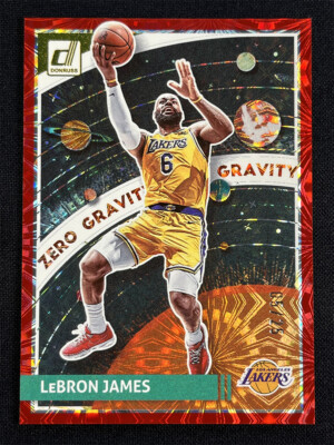 2023-24 Panini Donruss Lebron James #9 Zero Gravity Red Firework Lakers /25
