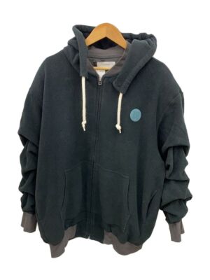 信頼への信頼 FACETASM Zip Hoodie Super Big 0 Polyester Black Solid T0F-SW トップス