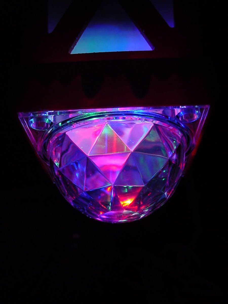 Gemmy LED Light Show Pathway Stake LED Kaleidoscope Christmas Santa NIB