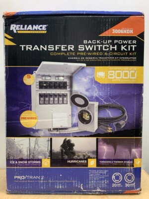 Reliance ControlsBackup Power Transfer Switch Kit 3006HDK (E10037089)