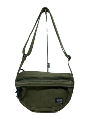 PORTER Shoulder Bag Canvas KHK Solid Color Beat Shoulder Bag