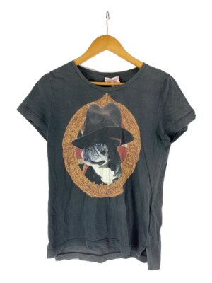 Vivienne Westwood RED LABEL◆ブルドッグ/犬/額縁/Tシャツ/2/コットン/BLK/黒/プリント/16-01-351031 $_1.JPG?set_id=880000500F