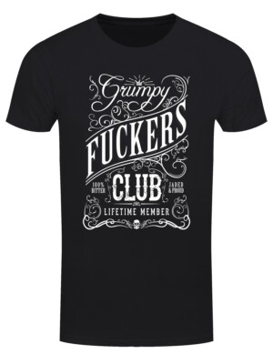 Grumpy F*ckers Club Heavyweight Cotton XXX-Large Adult Humor T-Shirt Great Gift