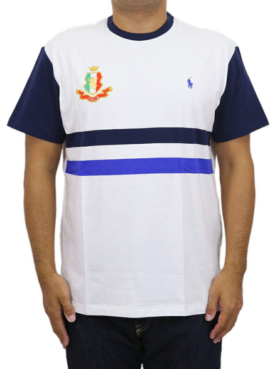 Футболка Polo Ralph Lauren классического кроя с круглым вырезом в стиле кантри Tee Italia Италия с нашивкой