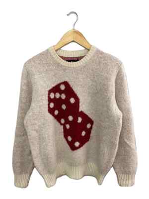 トップス stussy XL  STUSSY DICE MOHAIR SEATER Stussy Dice Mohair Sweater - Bone | Garmentory