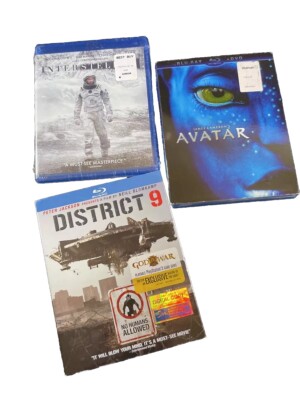 NEW Interstellar Blu-ray, 2014 Avatar District 9
