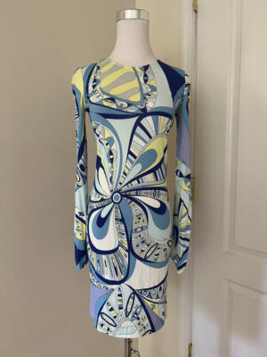 EMILIO PUCCI Abstract Print Dress Size 38/ 4US MSRP $2275