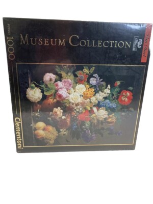 Clementoni 1000 pc Jigsaw Puzzle Van Dael Bowl Of Flowers Museum Collection New