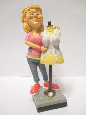 Schneiderin Dressmaker  Funny Beruf Figur Profession 15 cm