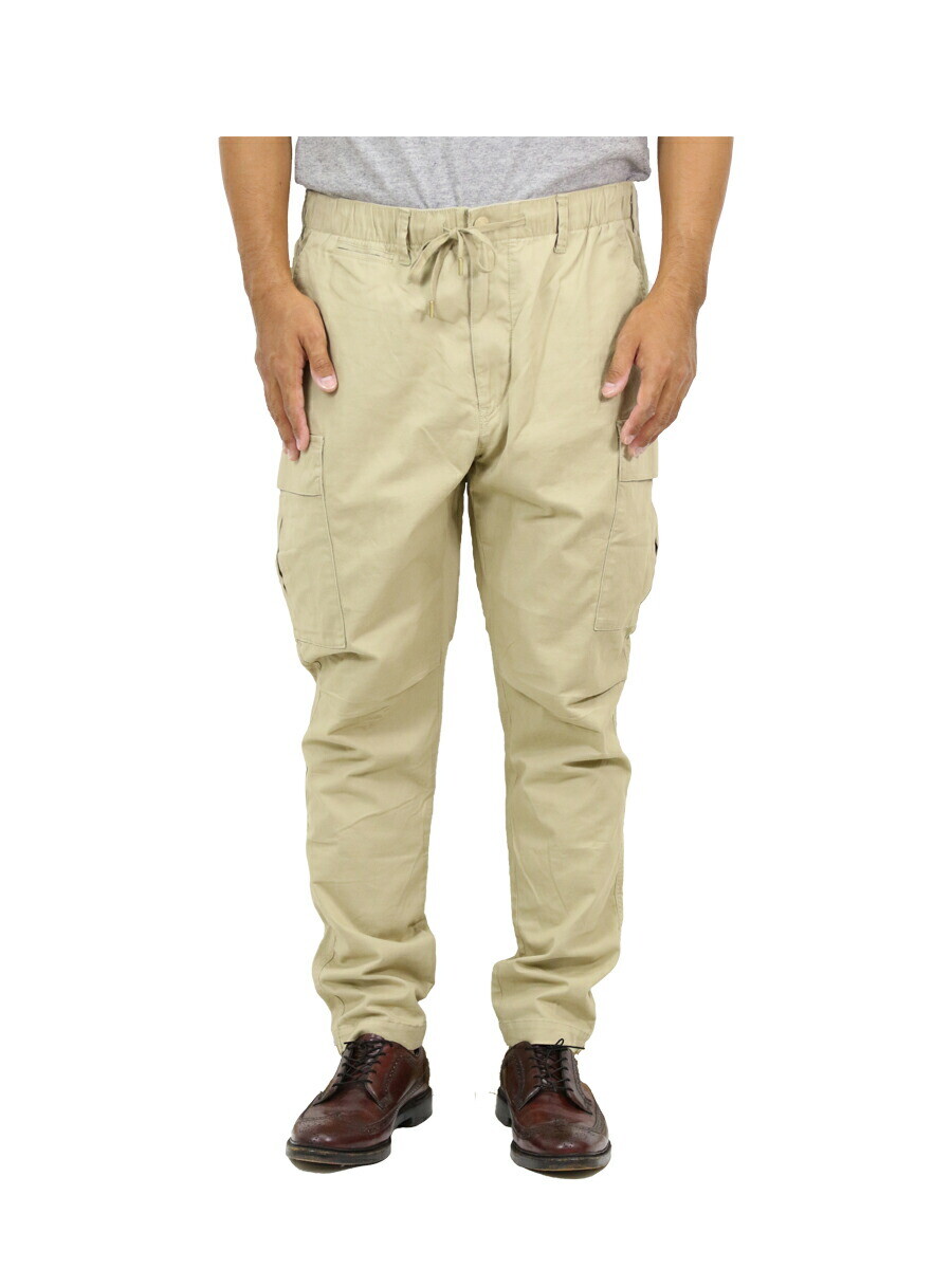 Мужские брюки-чино-карго Polo Ralph Lauren зауженного кроя с завязками - хаки