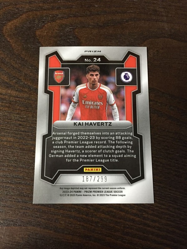 2023-24 Panini Prizm Kai Havertz Blue 187/299 Arsenal Germany | eBay