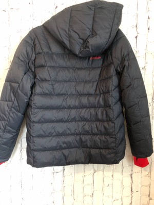 Boy's Kid's Spyder ThermaWeb Polar Puffer Jacket With Hood NWT Size Large