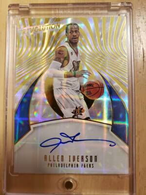 その他 2000 Fleer Allen Iverson Autographics 2000-01 Fleer Autographics ALLEN IVERSON Auto Signature Card