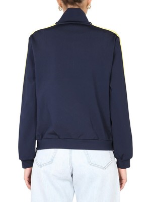 Pre-owned Tory Burch Sweatshirt With Front Zipper In Blue