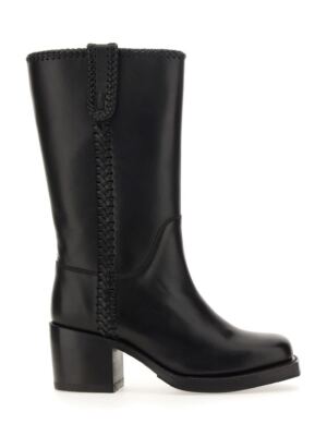 Pre-owned Hereu Boot 'aumandra' In Black