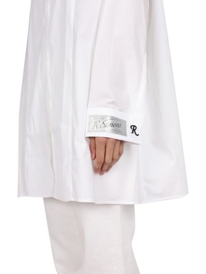 Pre-owned Raf Simons Logo Patch Shirt In White