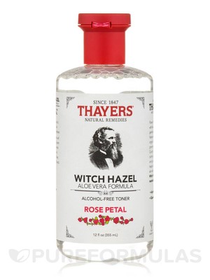 Thayers, Witch Hazel, Aloe Vera Formula, Alcohol-Free Toner, Rose Petal, 12
