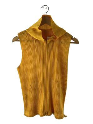 トップス PLEATS PLEASE ISSEY MIYAKE JK182 YELLOW ISSEY MIYAKE PLEATS PLEASE YELLOW TOP I Before Midnight