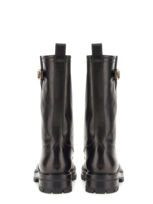 Pre-owned Versace Stivale Safety Pin In Black