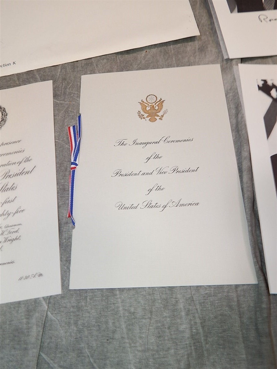 1985 Inauguration Invitation & Program Congress Section K~Wisconsin Governor?