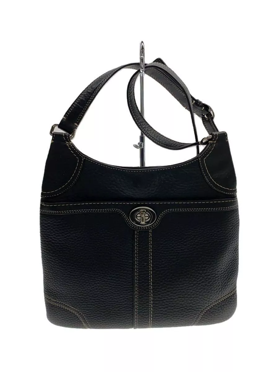 バッグ archive real leather shoulder bag Coach F13966 shoulder bag leather Black Used cool kawaii
