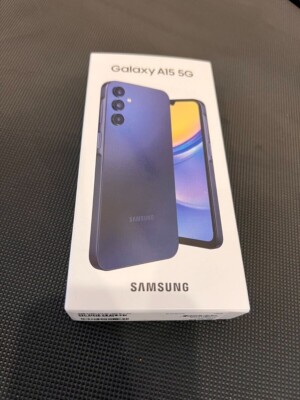 Brand New Samsung Galaxy A15 5G 6.5  Dual SIM, 128GB, 6GB RAM, Dark Blue