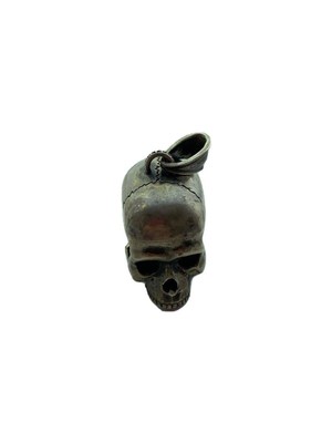 STANLEY GUESS SV925 SILVER MENS XX LARGE SKULL PENDANT TOP Used