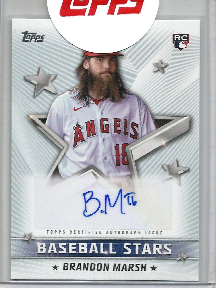 直筆サイン topps now JO ADELL BRANDON MARSH 直筆サイン topps now JO ADELL BRANDON MARSH