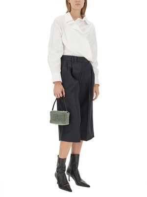 Pre-owned Alexander Wang Draped Shirt In White