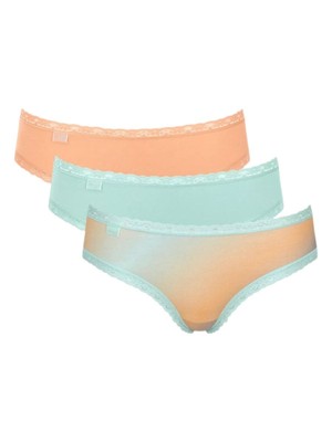 Sloggi Tai Briefs Knickers 24/7 Weekend 3 PACK 95% Cotton Multipack Lingerie