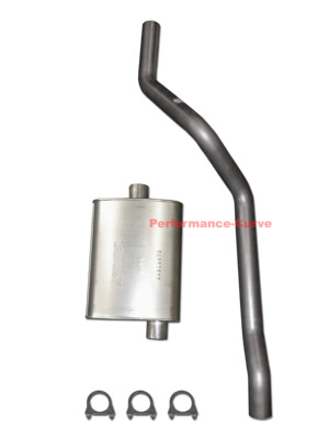 84 - 01 Jeep Cherokee 4.0 Performance Exhaust w/ Big Max Turbo Muffler