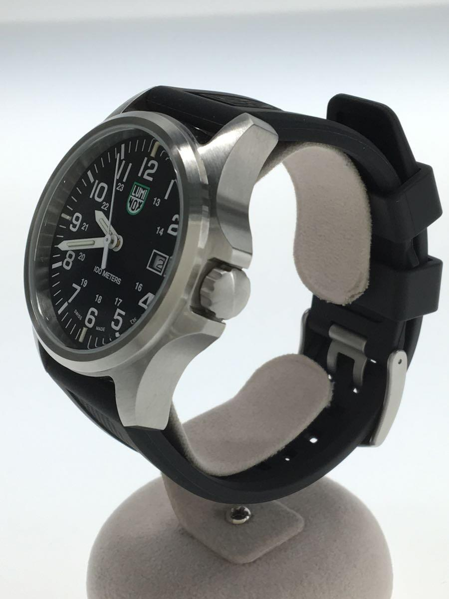 Pre-owned Luminox Patagonia Men's Watch Black Dial Date Display Polyurethane Band X2.2501