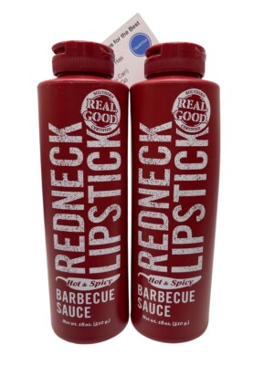 Redneck Lipstick Barbeque Bundle: Hot & Spicy BBQ Sauce, 2 Count